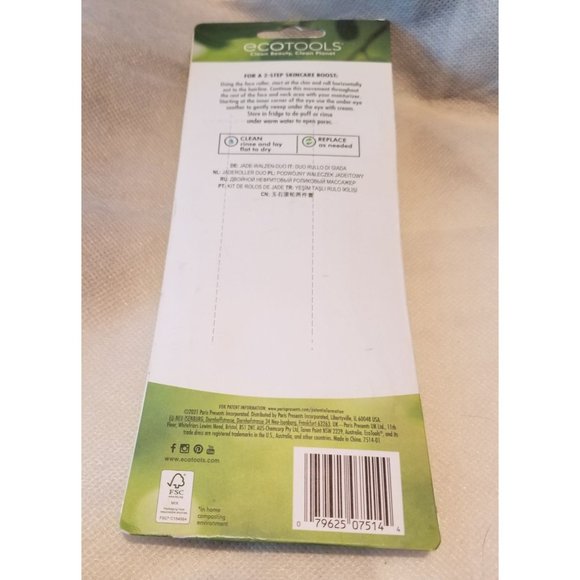 EcoTools Beauty Skin Care Tool Jade Facial Roller and Eye Roller Duo, Face Rolle - Picture 7 of 7